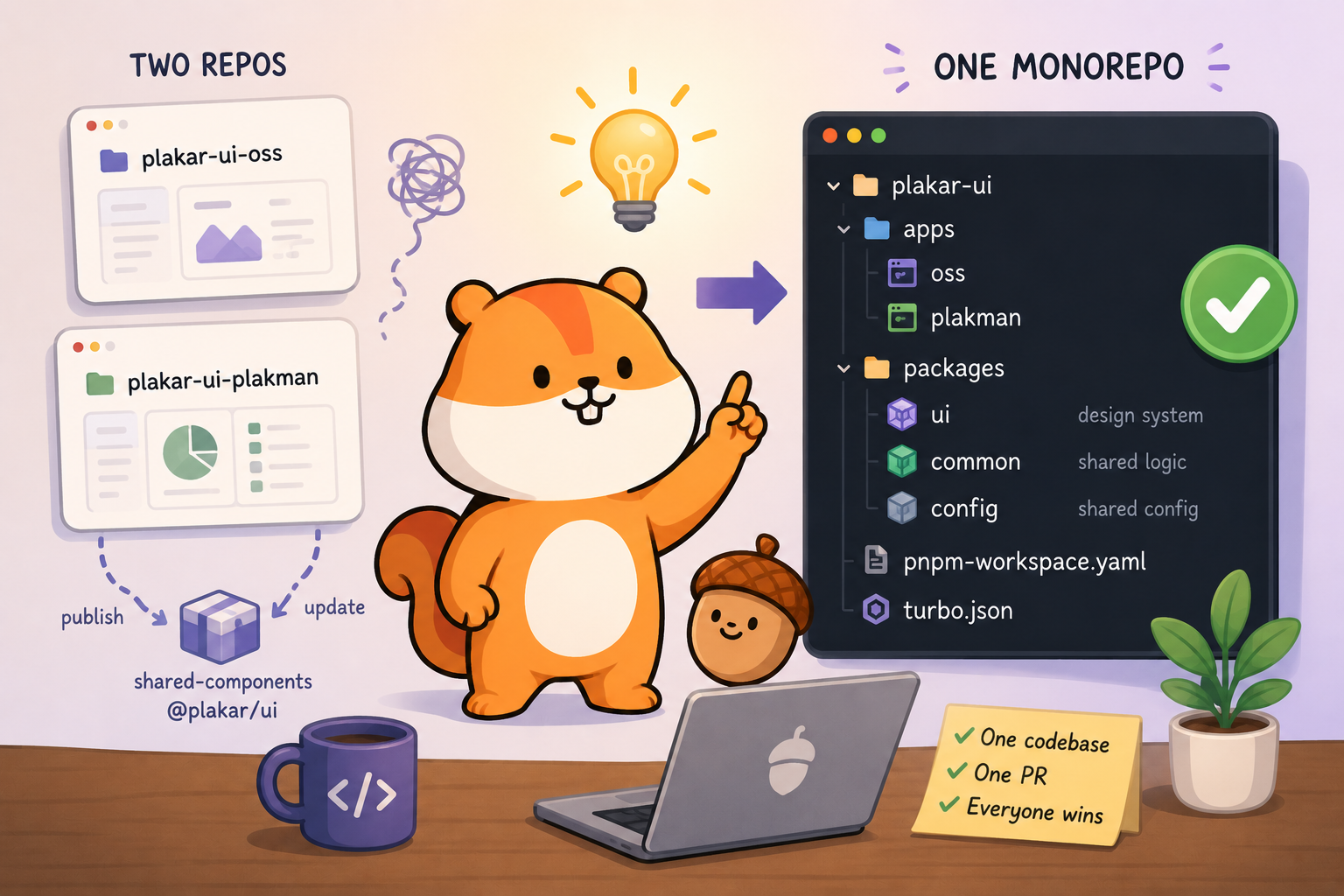 Plakar UI #1: pnpm and Turborepo