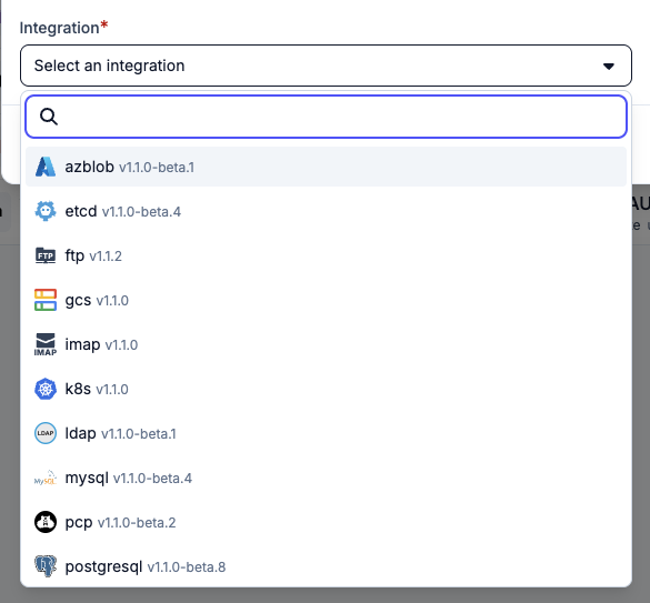 ResourcePicker: loading state on the left, filtered results on the right