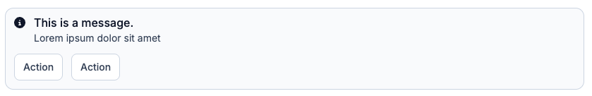 The Alert component in its different variants